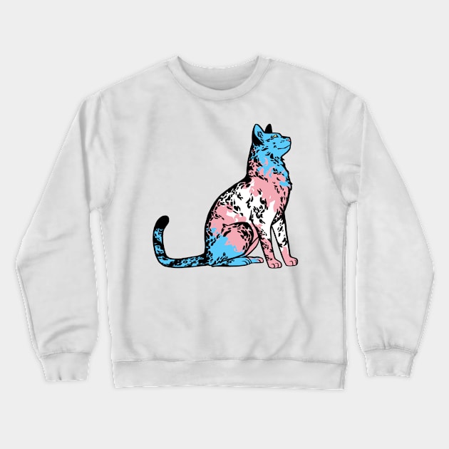 trans pride kitty Crewneck Sweatshirt by LivianPearl